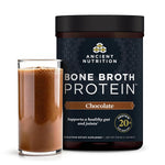 Ancient Nutrition Bone Broth Protein Powder, Chocolate Flavor, 20 Servings Size