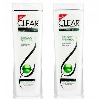 Clear Anti-Dandruff Shampoo Ice Cool Menthol - Set of 2