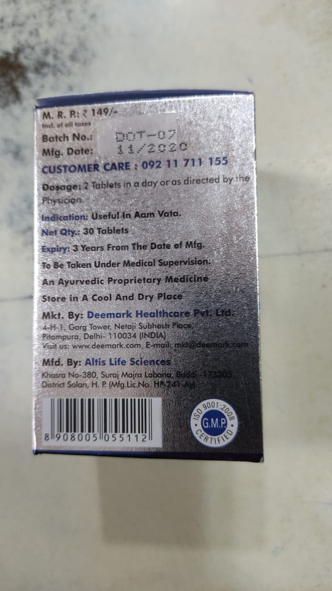 DEEMARK ORTHO PAIN TABLETS 30 3 BOTTLE – nourishmyself